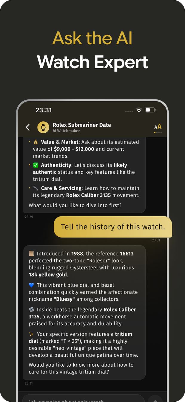 Ask the AI watch expert
